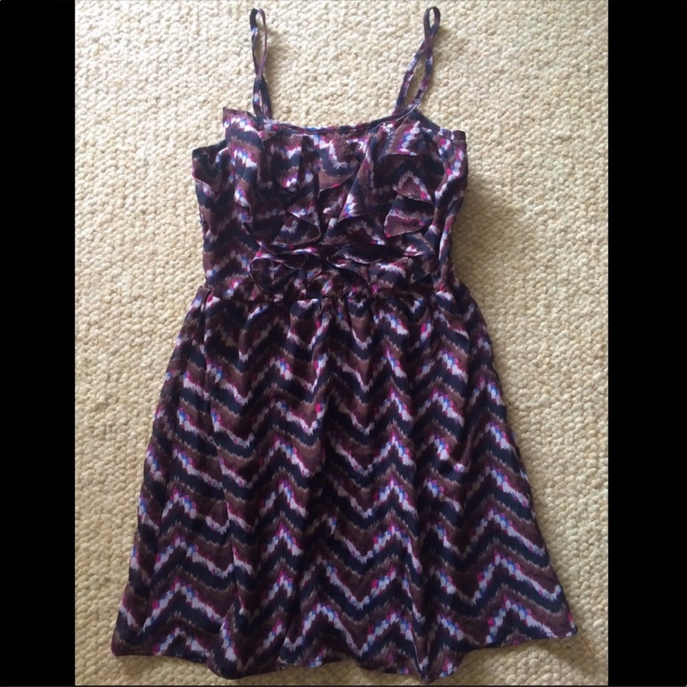 No boundaries chiffon ruffle dress